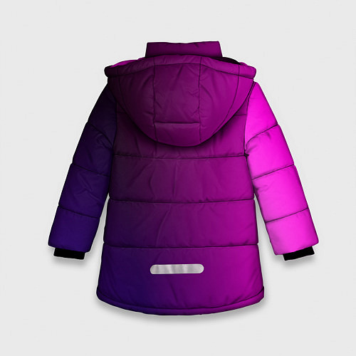 Зимняя куртка для девочки VIOLET gradient / 3D-Красный – фото 2