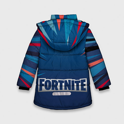 Зимняя куртка для девочки Fortnite Герой асфальта Burnout Video game / 3D-Красный – фото 2
