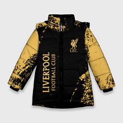Куртка зимняя для девочки Liverpool гранж, цвет: 3D-черный