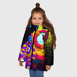 Куртка зимняя для девочки Otis Pharaotis, цвет: 3D-светло-серый — фото 2