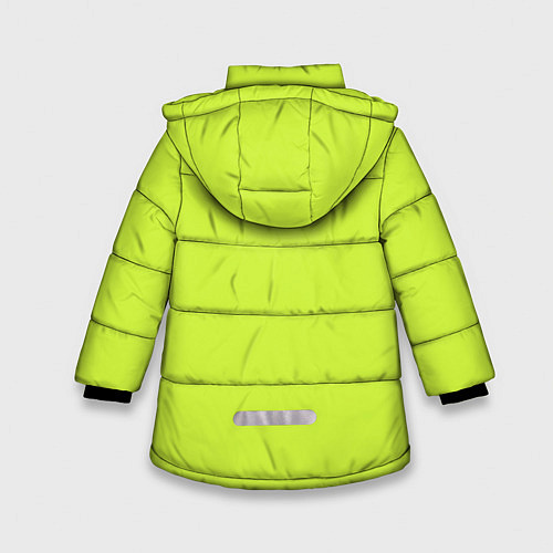 Зимняя куртка для девочки Зеленый неон из фильма Барби / 3D-Красный – фото 2