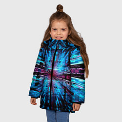 Куртка зимняя для девочки THE INFINITY TUNNEL, цвет: 3D-светло-серый — фото 2
