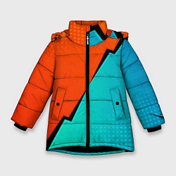 Зимняя куртка для девочки Геометрическая композиция Fashion trend