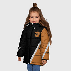 Куртка зимняя для девочки Фредди - абстракция, цвет: 3D-красный — фото 2