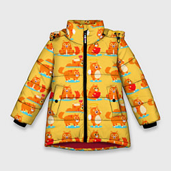 Зимняя куртка для девочки NAUGHTY PLAYFUL KITTENS