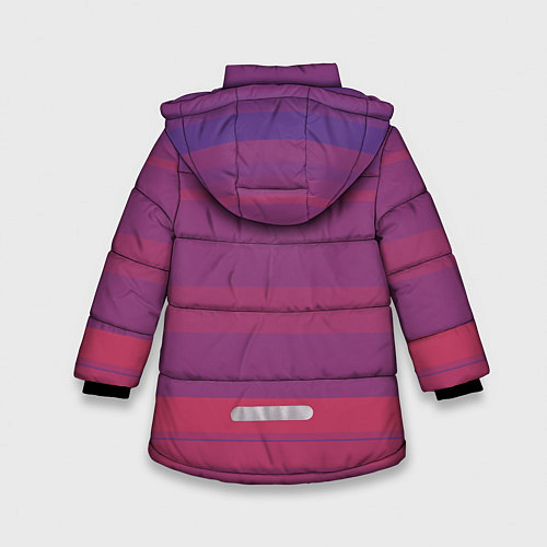 Зимняя куртка для девочки Закатные линии / 3D-Светло-серый – фото 2