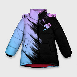 Куртка зимняя для девочки Хвост феи - neon, цвет: 3D-красный