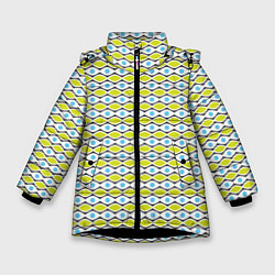 Зимняя куртка для девочки Геометрия абстракция