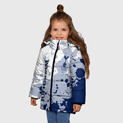 Куртка зимняя для девочки Tottenham hotspur Брызги красок, цвет: 3D-красный — фото 2