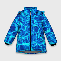 Зимняя куртка для девочки Текстура поверхности воды