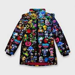 Куртка зимняя для девочки Персонажи из разных игр, цвет: 3D-красный