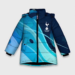 Куртка зимняя для девочки Tottenham hotspur Абстракция, цвет: 3D-черный