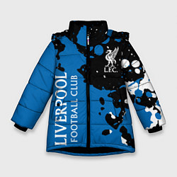 Куртка зимняя для девочки Liverpool Краска, цвет: 3D-черный