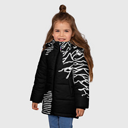 Куртка зимняя для девочки Joy Division - неровность горы, цвет: 3D-светло-серый — фото 2