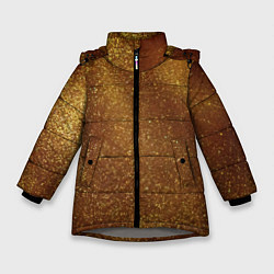 Куртка зимняя для девочки Золотая пыль, цвет: 3D-светло-серый