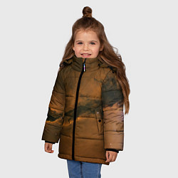 Куртка зимняя для девочки Карамельная галактика, цвет: 3D-светло-серый — фото 2