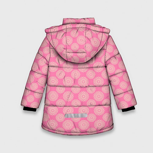 Зимняя куртка для девочки Классические узоры - паттерн / 3D-Красный – фото 2