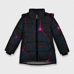 Куртка зимняя для девочки Розовое созвездие, цвет: 3D-светло-серый