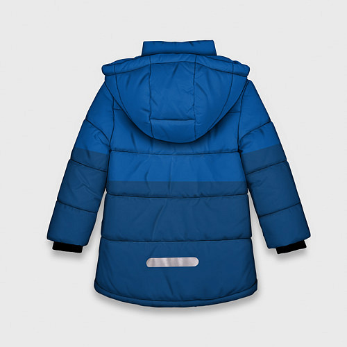 Зимняя куртка для девочки Монстр Океана / 3D-Светло-серый – фото 2