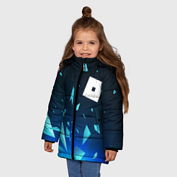 Куртка зимняя для девочки Roblox взрыв частиц, цвет: 3D-черный — фото 2