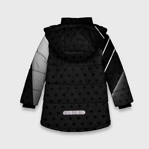 Зимняя куртка для девочки Daewoo Карбон / 3D-Светло-серый – фото 2