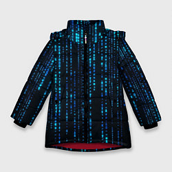 Куртка зимняя для девочки Программные символы, цвет: 3D-красный