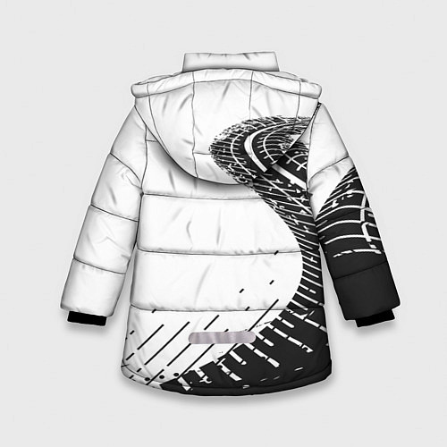 Зимняя куртка для девочки NFS Unbound следы резины / 3D-Красный – фото 2