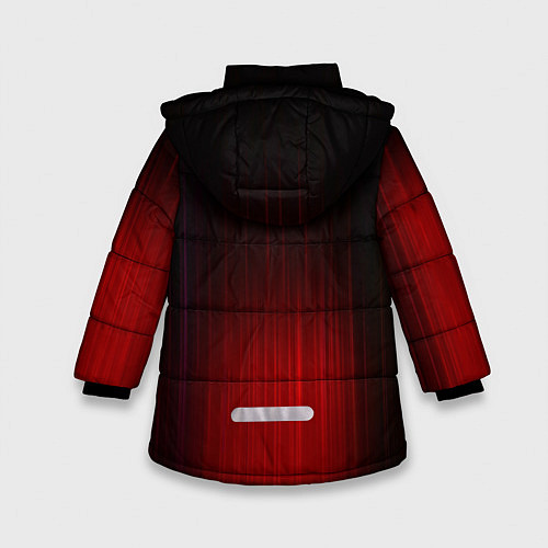 Зимняя куртка для девочки Volkswagen art / 3D-Красный – фото 2