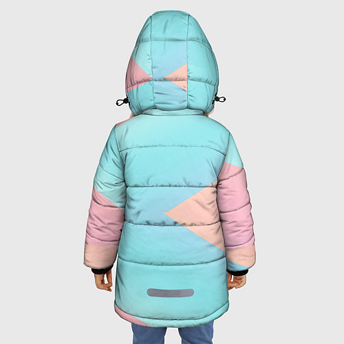 Зимняя куртка для девочки Узор / 3D-Светло-серый – фото 4