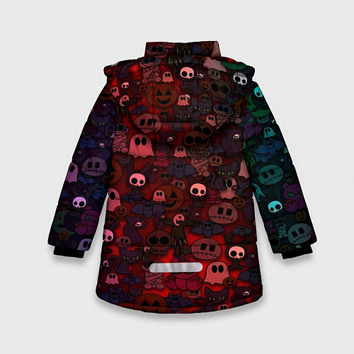 Зимняя куртка для девочки Плюшевые вестники ночи / 3D-Красный – фото 2