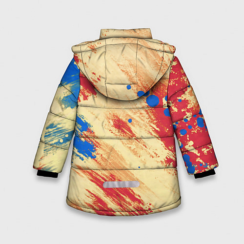 Зимняя куртка для девочки Палитра / 3D-Красный – фото 2