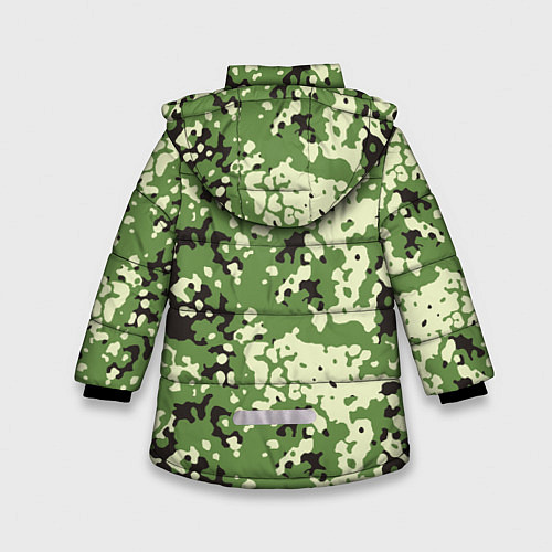 Зимняя куртка для девочки Камуфляж Flectar-D / 3D-Светло-серый – фото 2
