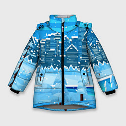 Зимняя куртка для девочки Снежный город