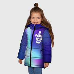 Куртка зимняя для девочки FNAF northern cold, цвет: 3D-черный — фото 2