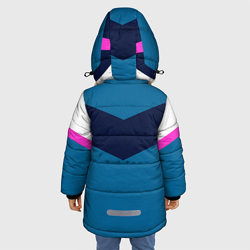 Зимняя куртка для девочки FIRM в стиле 90х / 3D-Светло-серый – фото 4