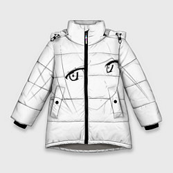 Зимняя куртка для девочки Аниме девочка скетч