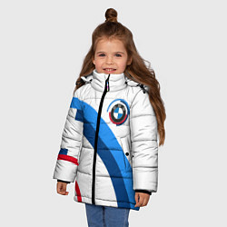 Куртка зимняя для девочки M perfomance - bmw, цвет: 3D-светло-серый — фото 2