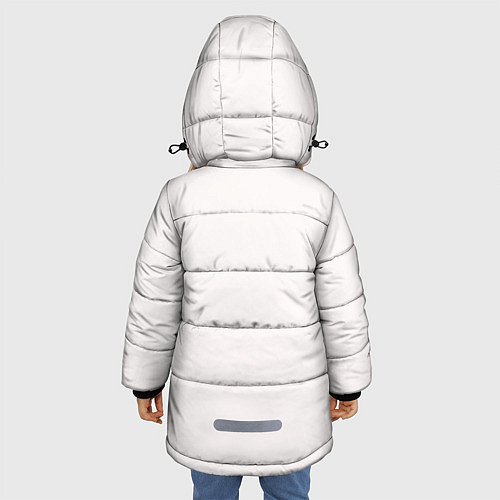 Зимняя куртка для девочки Мишки с сердечками / 3D-Светло-серый – фото 4