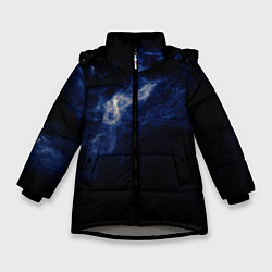 Куртка зимняя для девочки Синее пламя, цвет: 3D-светло-серый