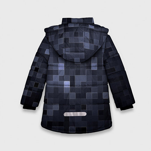Зимняя куртка для девочки Minecraft block time / 3D-Красный – фото 2