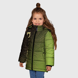 Куртка зимняя для девочки Sansara, цвет: 3D-черный — фото 2