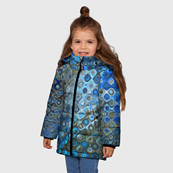 Куртка зимняя для девочки Модный паттерн, цвет: 3D-светло-серый — фото 2
