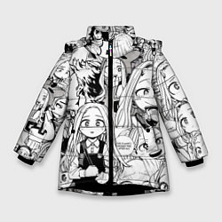 Куртка зимняя для девочки Эри - Моя геройская академия, цвет: 3D-черный