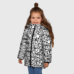 Куртка зимняя для девочки Baracota Stickers, цвет: 3D-светло-серый — фото 2