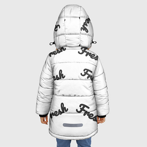 Зимняя куртка для девочки Fresh / 3D-Светло-серый – фото 4