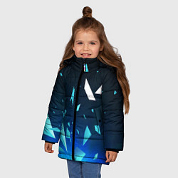 Куртка зимняя для девочки Valorant взрыв частиц, цвет: 3D-черный — фото 2