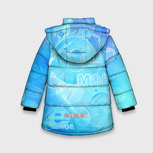 Зимняя куртка для девочки Ё-Моё интернет эксплорер / 3D-Красный – фото 2