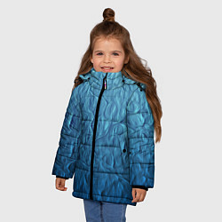 Куртка зимняя для девочки Волнистый узор, цвет: 3D-красный — фото 2