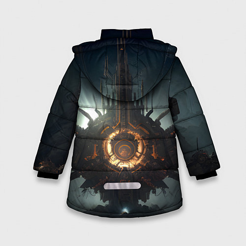 Зимняя куртка для девочки Space marine machine / 3D-Красный – фото 2