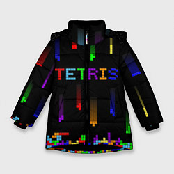 Зимняя куртка для девочки Falling blocks tetris